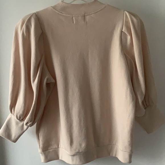 Nation LTD Mandi Puff Sleeve Sweatshirt in Antique S - Picture 7 of 10
